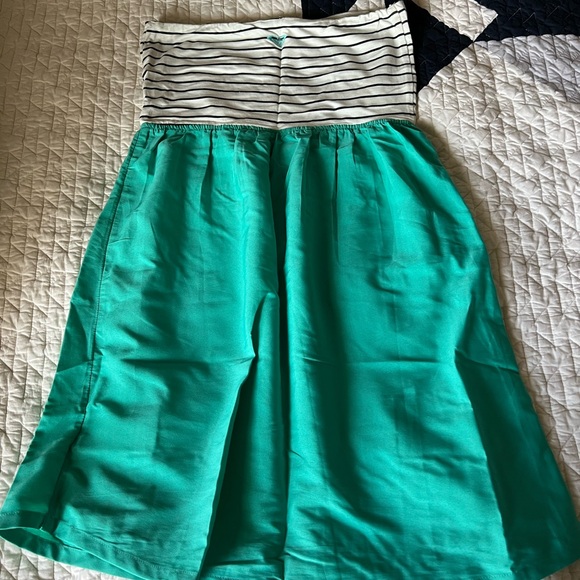 Roxy Strapless Dress Teal - Picture 3 of 5